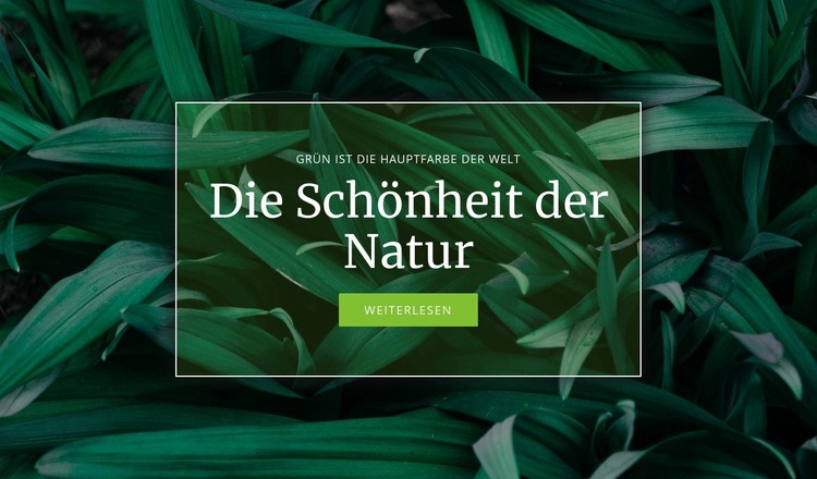 Geheimnis der Natur Landing Page