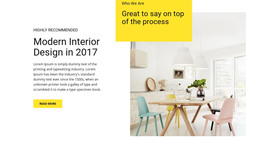 Features Of Modern Interior - Website Builder Template
