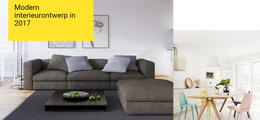 HTML-Site Voor Kenmerken Van Modern Interieur