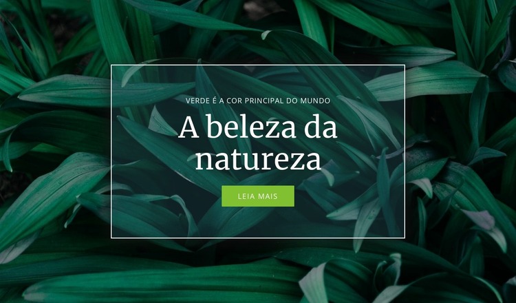 Segredo da natureza Template Joomla