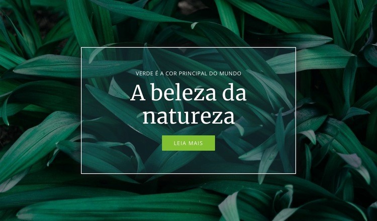 Segredo da natureza Modelo de uma página