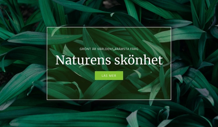 Naturens hemlighet HTML-mall