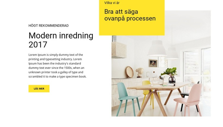 Funktioner av modern inredning WordPress -tema