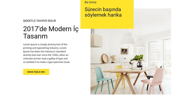 Modern iç mekanın özellikleri Açılış sayfası