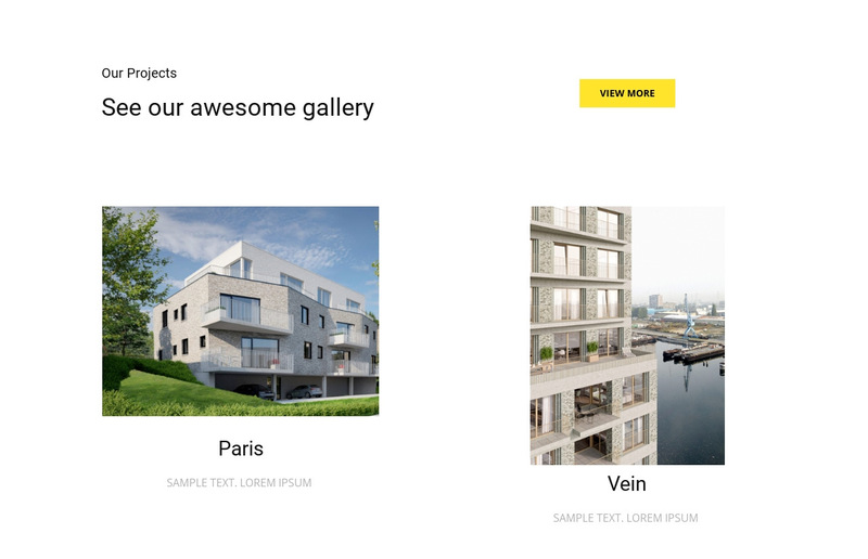 Commercial projects  Wix Template Alternative