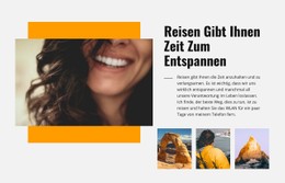 Responsive HTML5 Für Entspannen Sie Sich Beim Reisen