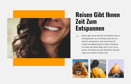 Entspannen Sie Sich Beim Reisen - Einseitenvorlage