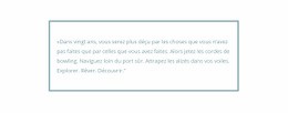 Citation Encadrée - Site Web Gratuit D'Une Page