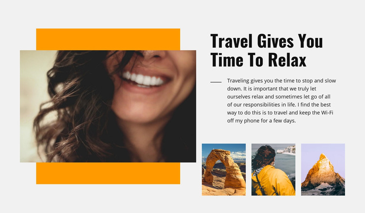 Relax Travel Homepage Design