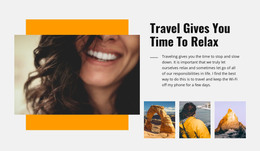 Relax Travel - One Page Template