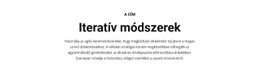 Iteratív Módszerek