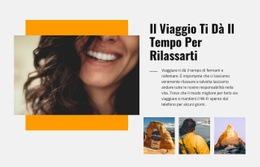 Rilassati In Viaggio - Mockup Di Sito Web Gratuito