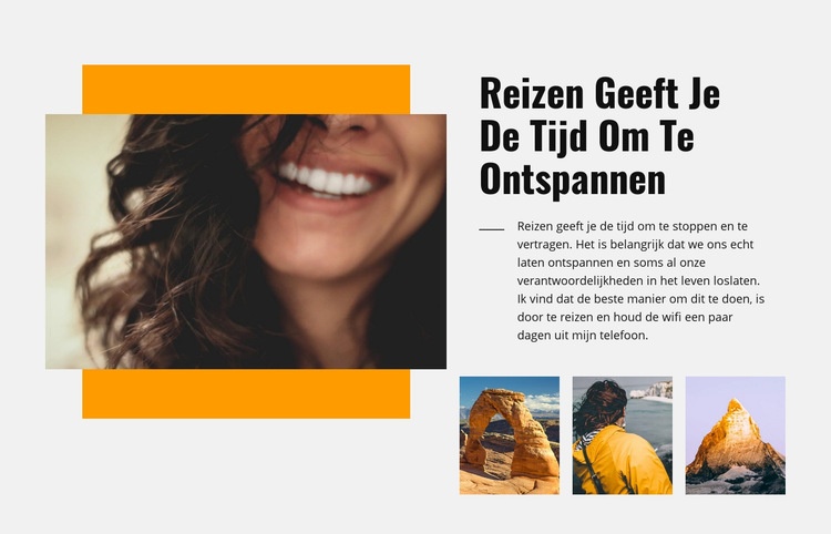 Ontspan reizen Bestemmingspagina