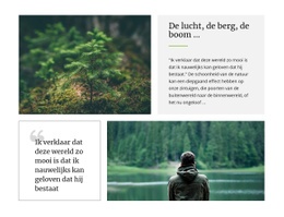 Premium HTML5-Sjabloon Voor Sky Berg En Boom