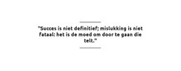 Succes In Niet Definitief - Responsieve HTML5-Sjabloon