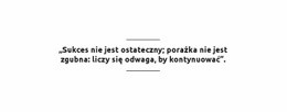 Sukces Nie Jest Ostateczny - Profesjonalny Kreator Stron Internetowych