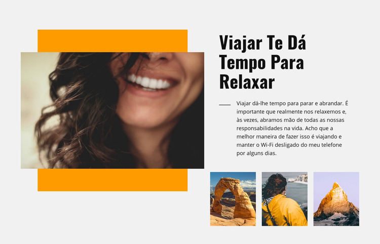 Viagem relaxada Template Joomla