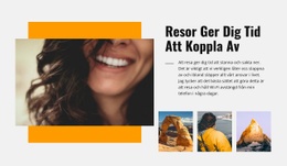 Responsiv HTML5 För Slappna Av Resor