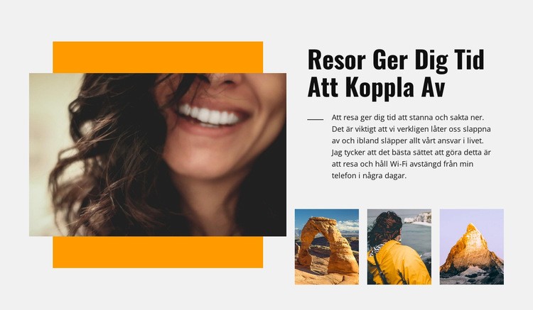 Slappna av resor WordPress -tema