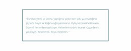Çerçeveli Alıntı - Ücretsiz Tek Sayfalık Web Sitesi