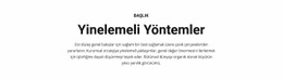 Yinelemeli Yöntemler