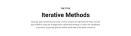 Iterative Methods - WordPress & WooCommerce Theme