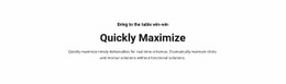 Text Rychle Maximalizujte - Free HTML Website Builder