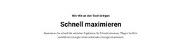 Text Schnell Maximieren CSS-Vorlage