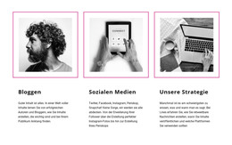 Bloggen Gegen Social Media – Vorlage Für Website-Builder