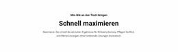 Website-Zielseite Für Text Schnell Maximieren