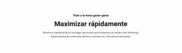 Maximizar El Texto Rápidamente - Free HTML Website Builder