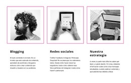 Maqueta De Pantalla Para Blogs Vs Redes Sociales