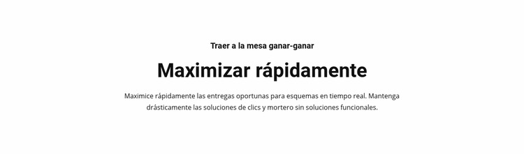 Maximizar el texto rápidamente Plantilla Joomla