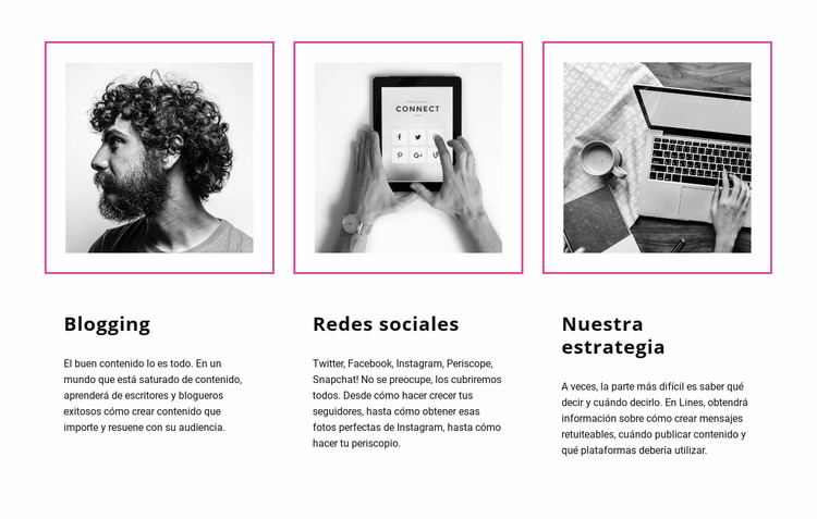 Blogs vs redes sociales Plantilla Joomla