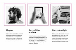 Bloguer Vs Médias Sociaux - Page De Destination Des Fonctionnalités