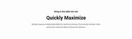 Text Quickly Maximize - Free HTML Website Builder