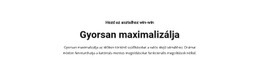 A Szöveg Gyorsan Maximalizálható CSS-Sablon