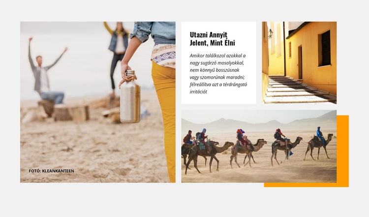 Sivatagi turizmus Weboldal tervezés