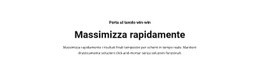 Il Testo Massimizza Rapidamente - Generatore Di Siti Web Professionale Personalizzabile