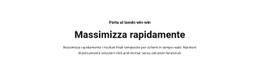 Il Testo Massimizza Rapidamente - Free HTML Website Builder