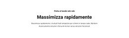 Il Testo Massimizza Rapidamente - Bellissimo Modello Di Sito Web