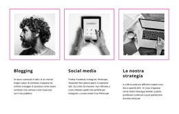 Mockup Dello Schermo Per Blogging Vs Social Media