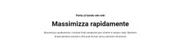 Il Testo Massimizza Rapidamente Modello CSS