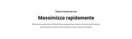 Il Testo Massimizza Rapidamente - Modello Di Pagina HTML