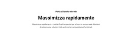 Il Testo Massimizza Rapidamente - Tema WordPress Multiuso