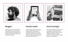 Pagina-Indeling Voor Bloggen Versus Sociale Media