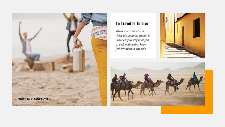 Desert tourism One Page Template