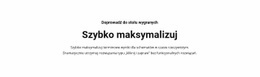 Szybka Maksymalizacja Tekstu - Free HTML Website Builder