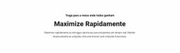 Design De Site Incrível Para Maximize O Texto Rapidamente