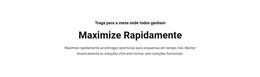 Maximize O Texto Rapidamente - Modelo De Página HTML